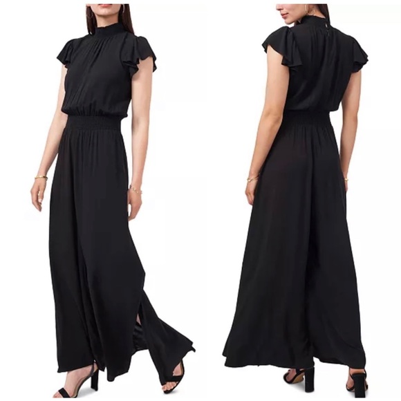 MSK Smocked-Trim Wide-Leg Jumpsuit - Picture 2 of 11